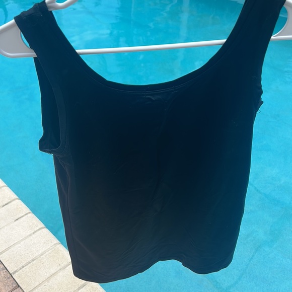 Alfani Black Tank Top sz M Ultrasoft super cute Modest NWOT Loungewear Cami - Picture 4 of 12